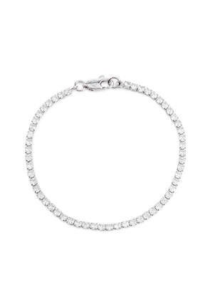 Cernucci Tennis Micro Crystal-embellished Bracelet - Silver