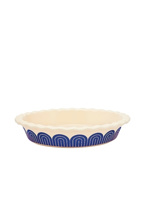 Great Jones Sweetie Pie 10-Inch Ceramic Pie Dish in Royal Blue.