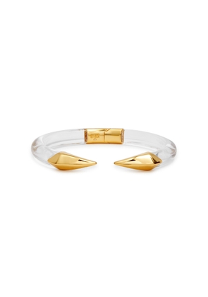 Alexis Bittar Pyramid Lucite and 14kt Gold-plated Bracelet