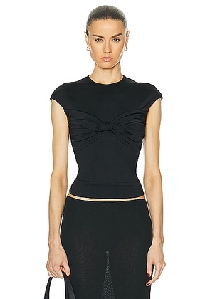TOVE Paola Top in Black - Black. Size 34 (also in 38, 40, 42).
