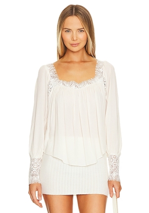 Free People Flutter By Top In Ivory in Ivory. Size L, S, XS.