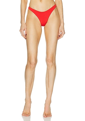 HAIGHT. Lola Bikini Bottom in Red Shift - Red. Size L (also in M, S, XS).