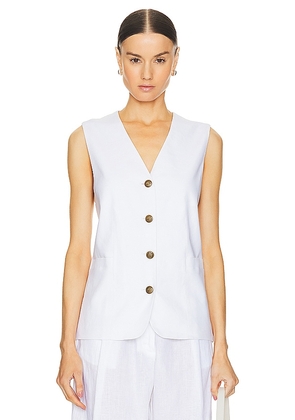 Rag & Bone Charlotte Vest in White. Size M, S, XL, XS.