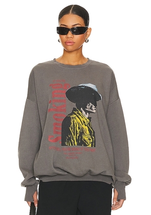 The Laundry Room Smoking Jumper in Charcoal. Size S, XS.