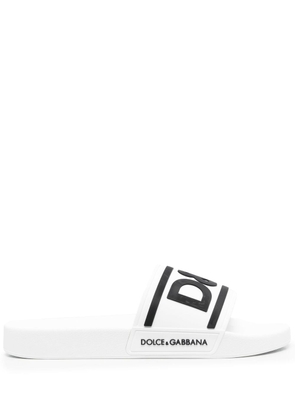 Dolce & Gabbana Gomma pool slides - White