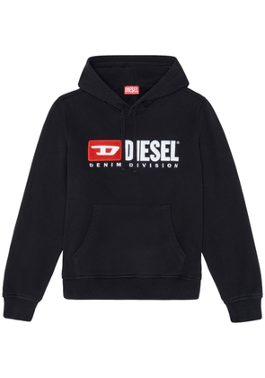 Diesel S-Ginn-Hood-Div logo-appliqué hoodie - Black