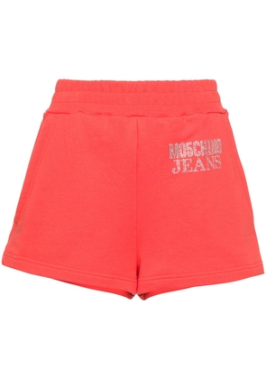 MOSCHINO JEANS rhinestone-embellished shorts - Pink