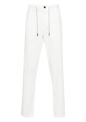 Eleventy drawstring-fastening trousers - White