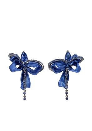 Anabela Chan 18kt gold Cupid's Bow sapphire earrings - Blue