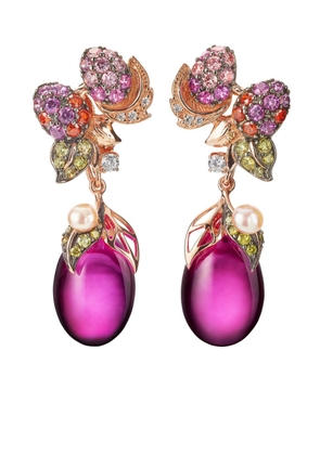 Anabela Chan 18kt rose gold Pinkberry multi-stone earrings