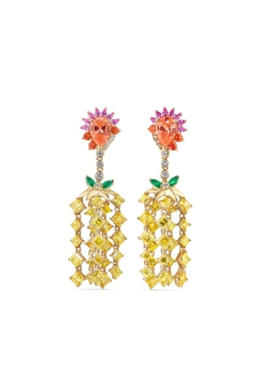 Anabela Chan 18kt yellow gold Pineapple multi-stone earrings