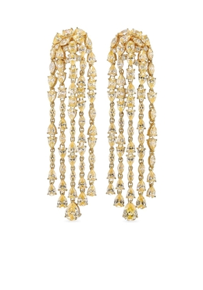 Anabela Chan 18kt yellow gold vermeil Cascade diamond earrings