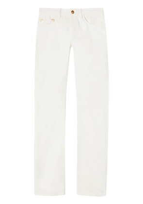Palm Angels monogram straight-leg jeans - White