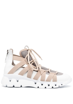 Fabiana Filippi chunky lace-front sneakers - White