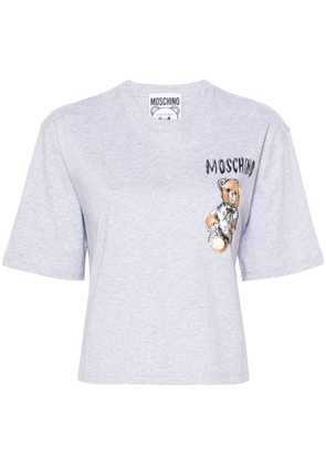 Moschino Teddy Bear-print cotton T-shirt - Grey