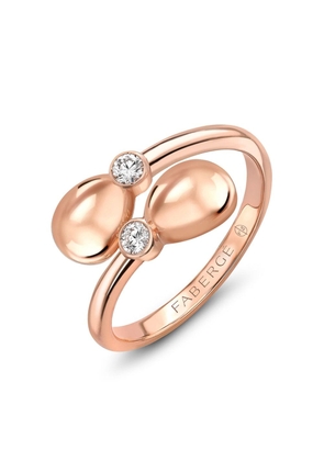 Fabergé 18kt rose gold Fabergé Essence Crossover diamonds ring