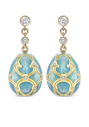 Fabergé 18kt yellow gold Heritage Egg diamonds drop earrings