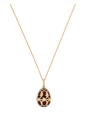 Fabergé 18kt yellow gold The Heritage Year Of The Ox diamond locket necklace - Red