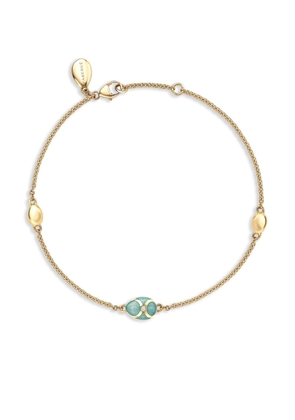 Fabergé 18kt yellow gold Heritage diamond chain bracelet - Blue