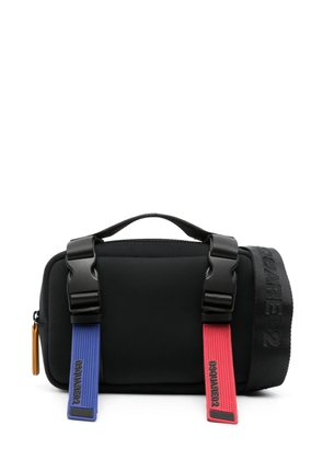 Dsquared2 rubberised-logo strap belt bag - Black