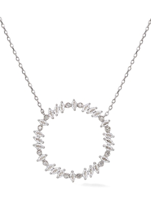 Lark & Berry sterling silver Rainbow Veto White Luz sapphire and diamond necklace
