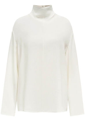 12 STOREEZ high-neck chiffon blouse - White