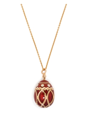 Fabergé 18kt rose gold Heritage Egg pendant necklace - Red