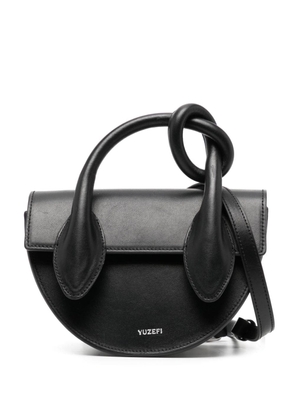 Yuzefi Pretzel leather mini bag - Black