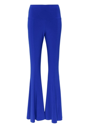 Norma Kamali Fishtail high-waisted trousers - Blue
