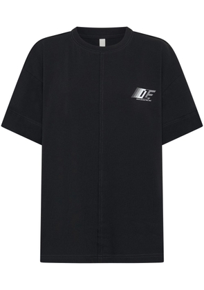 Dion Lee logo-print organic-cotton T-shirt - Black