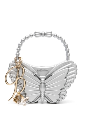 Blumarine x forBitches mini Butterfly tote bag - Silver