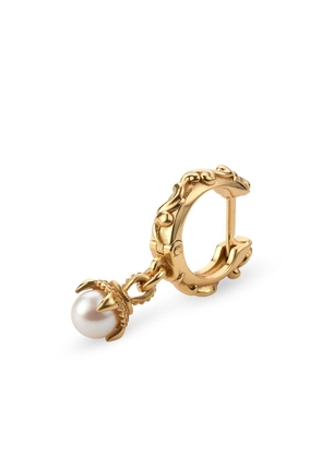 Emanuele Bicocchi pearl-pendant single hoop earring - Gold