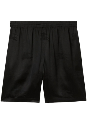 Burberry EKD monogram-jacquard silk shorts - Black
