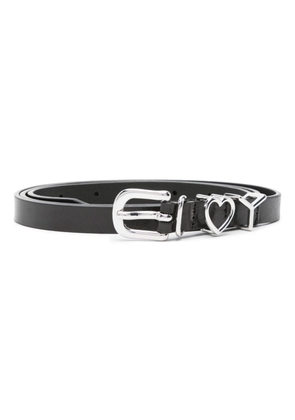 Y/Project Y heart leather belt - Black