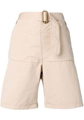JW Anderson Fold front utility shorts - Brown