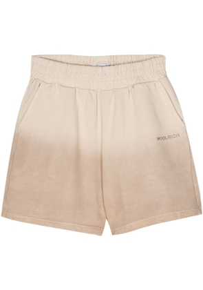 Woolrich gradient-print cotton shorts - Neutrals
