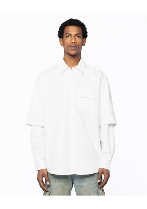 Twin Sleeve Overshirt - Off White