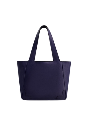 Leather Tote Bag - Midnight