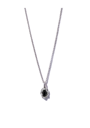 Claw Onyx Silver Necklace