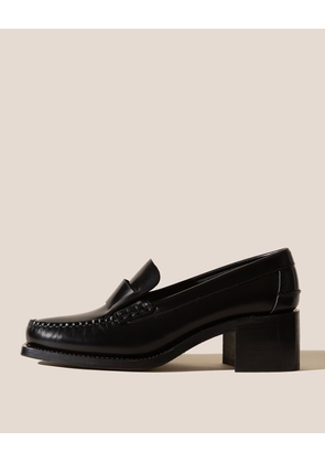 Sineu Heeled Interlaced Detail Slip-On Loafer