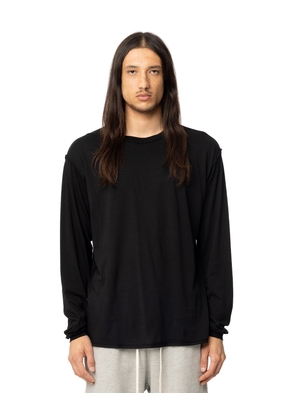 Inside Out Long Sleeve Sweatshirt In Jet Black