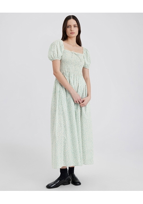 The Corrina Dress - Ditsy Floral Hot Spring