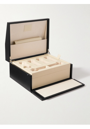 PINEIDER - Passion Leather and Plywood Watch Box - Men - Black