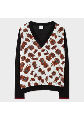 Paul Smith Women's 'Digital Daisy' Silk Front Sweater