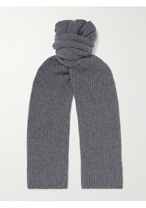 Purdey - Ribbed Cashmere Scarf - Men - Gray