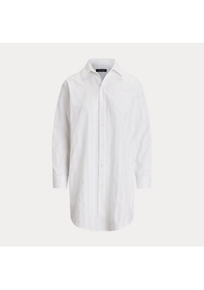 Shadow-Stripe Cotton Sleep Shirt