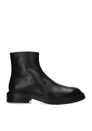 Tod'S Leather Light Chelsea Boots