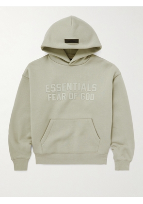 Fear of God Essentials Kids - Logo-Appliquéd Cotton-Blend Jersey Hoodie - Men - Gray - Age 4
