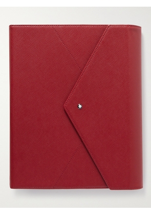 Montblanc - Augmented Paper Cross-Grain Leather Notebook and Pen Set - Men - Red