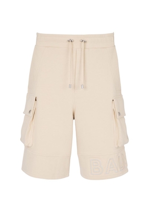 Balmain Cotton Logo Shorts